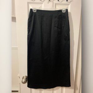 Muji Black A-Line Skirt